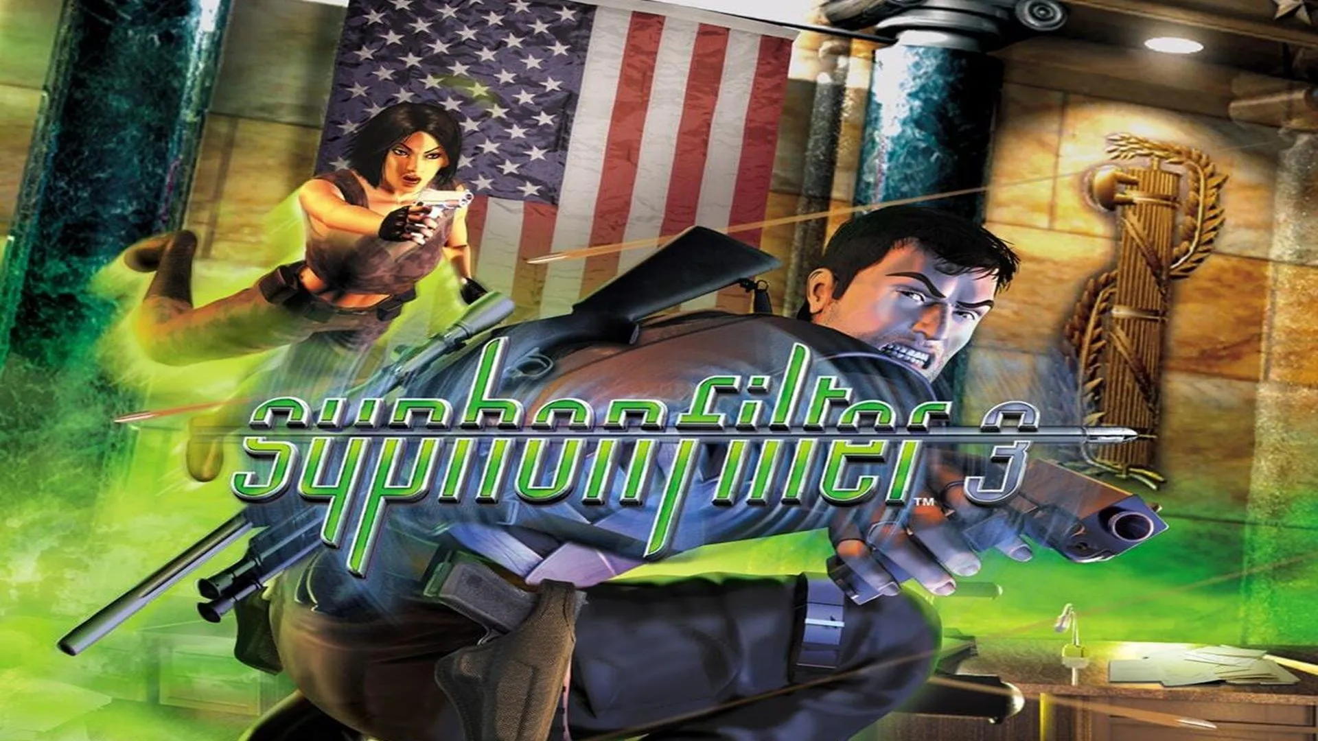 Bìa đĩa game hiếm Syphon Filter 3 bản gốc trên PlayStation 1