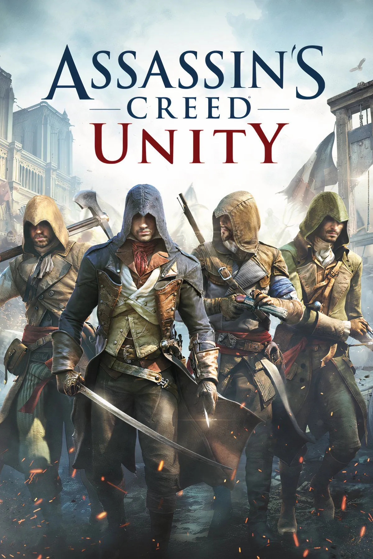 Hình ảnh tổng hợp từ Assassin's Creed Unity, thể hiện bối cảnh Cách mạng Pháp tại Paris