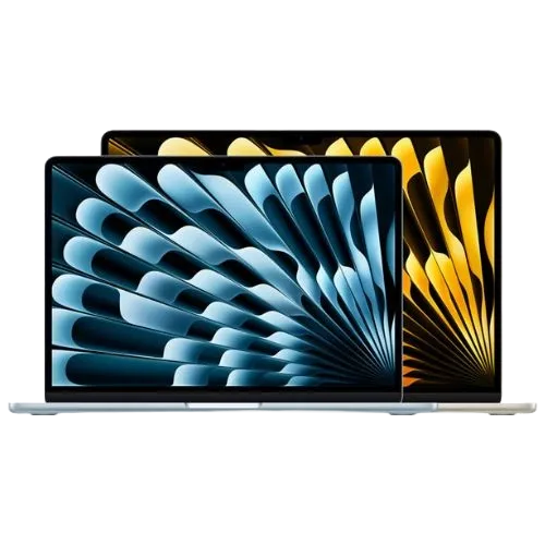 Laptop MacBook Air M4 màu Space Grey nhìn từ góc thấp