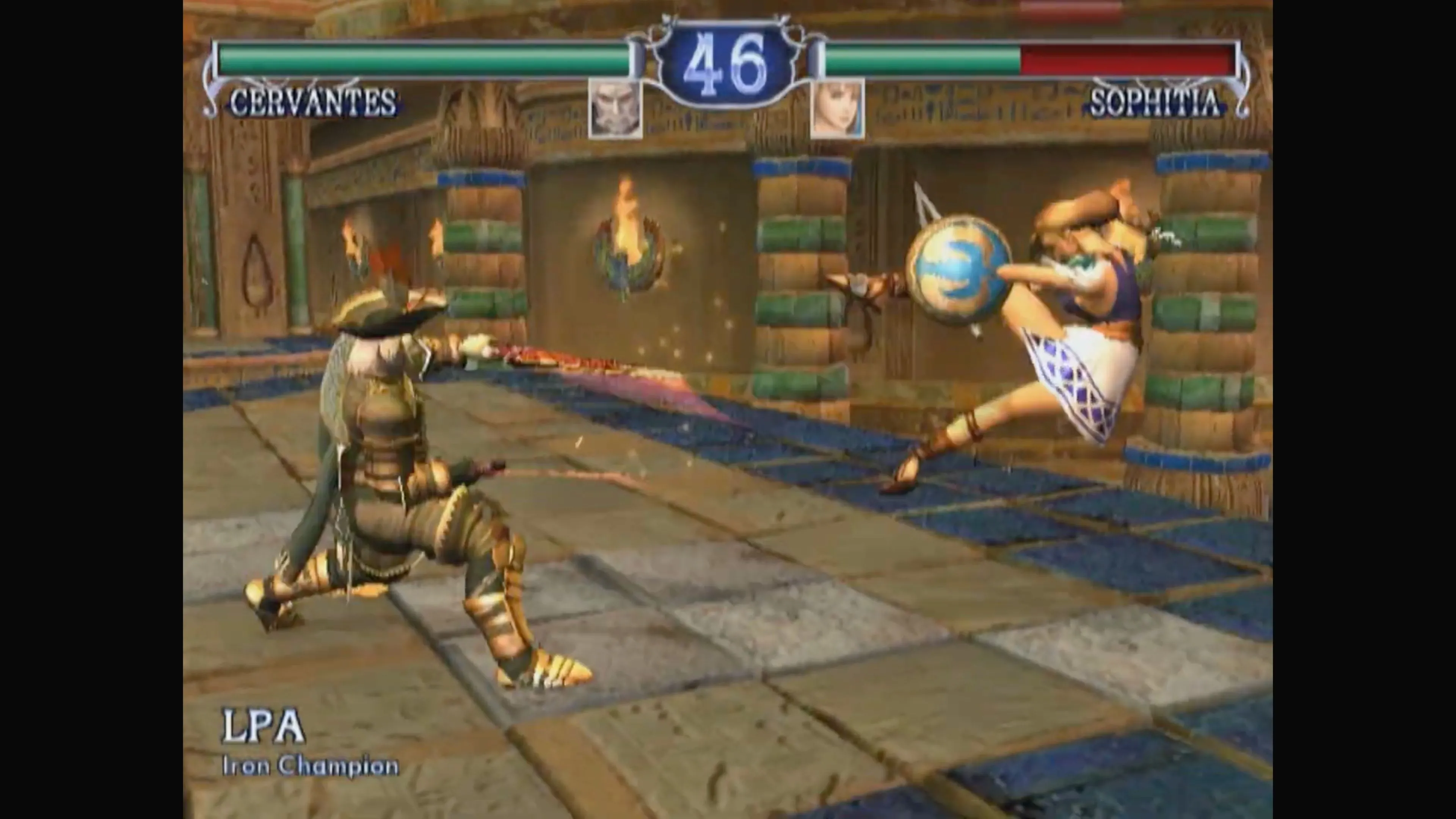 Một đòn tấn công đặc biệt trong SoulCalibur II.