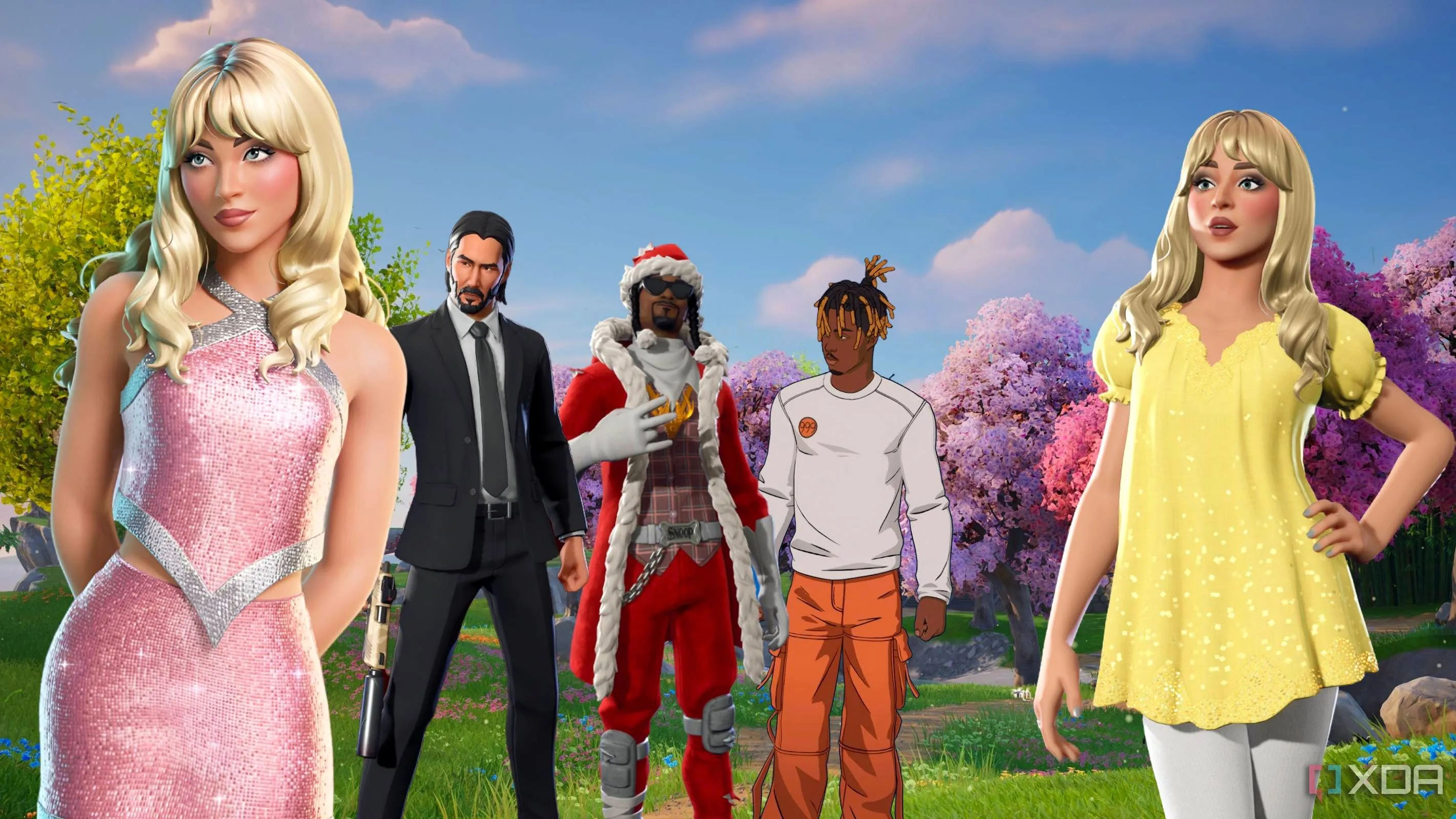 Một số nhân vật nổi tiếng xuất hiện dưới dạng skin trong game Fortnite
