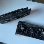 So sánh card đồ họa (GPU) Nvidia ASUS STRIX 1080ti và EVGA RTX 3080 đặt cạnh nhau